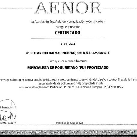 Serycub Valencia certificado 02