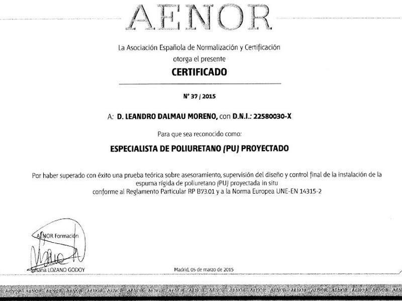 Serycub Valencia certificado 02